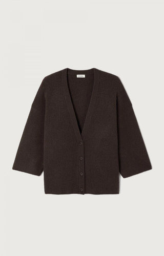 Women's Cardigan Damsville, Brune Chine