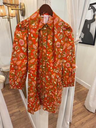 Ruffles Hem Shirt Dress, Harvest