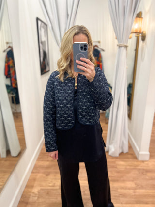 Aspen Navy Quilt Jacket