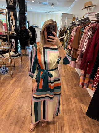 Column Dress, Multi