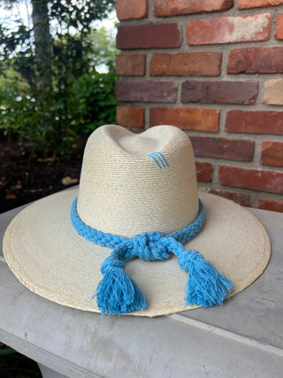 Abaco Blue Braid, White Palm