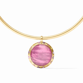 Rainbow Statement Necklace-Iridescent Tourmaline Pink-OS