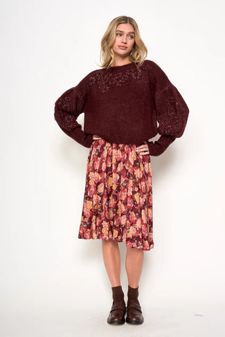Cynthia Sweater, Burgundy