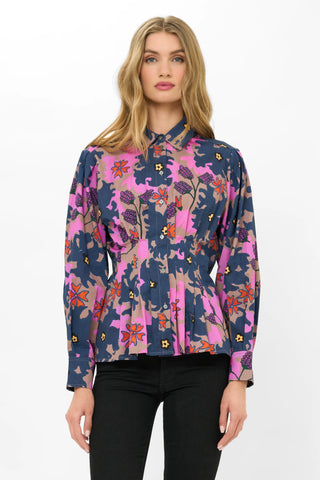Elizabeth Top, Suzani Navy