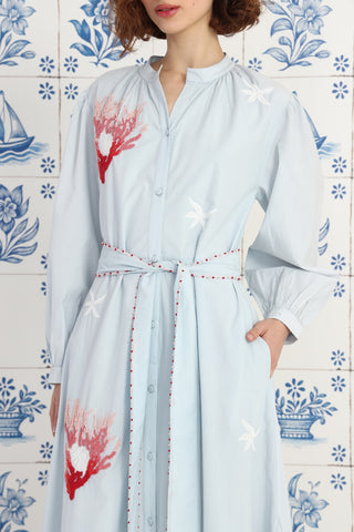 Coralline Dress, Light Blue