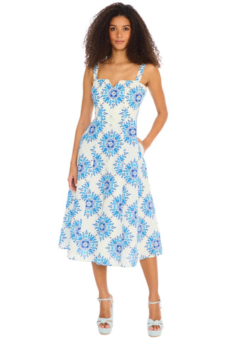 Bella Dress in Mosaic Print