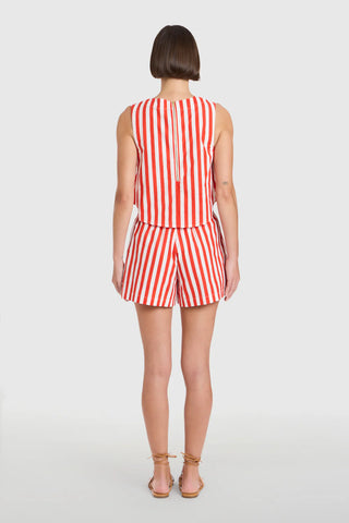 Crop Top, Red Stripes