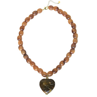 Amour Necklace- Brown