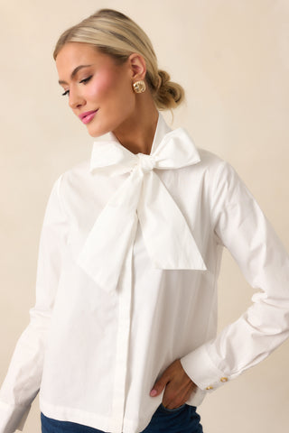 Wilshire Bow Top, White