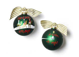 Silent Night Glass Ornament