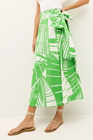 Estine Wrap Skirt in Verdant