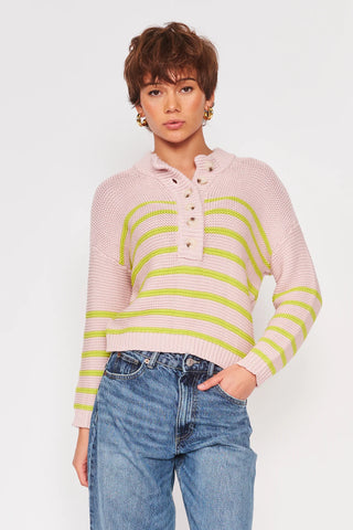 Amira Sweater, Lavandar Lime
