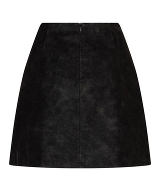 Pockets Structured Skirt , Black