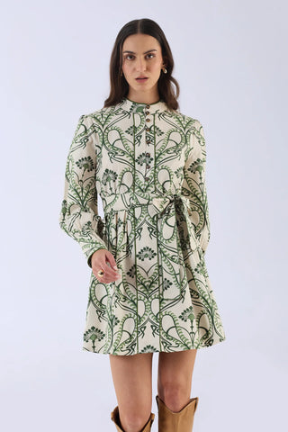Nella Dress in Fern Green