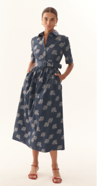 London Dress in Indigo