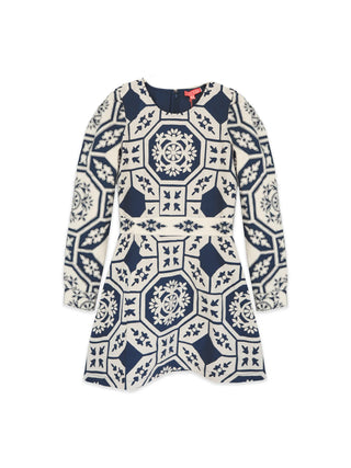 Catherine Mini Dress, Denim Applique