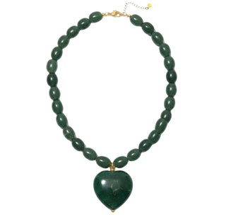 Amour Necklace, Forest Green