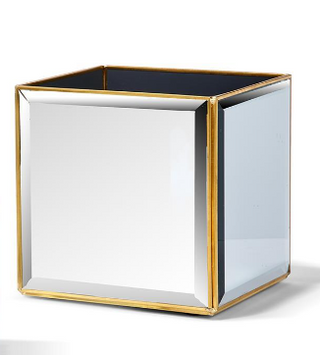 Large Beveled Mirror Cachepot