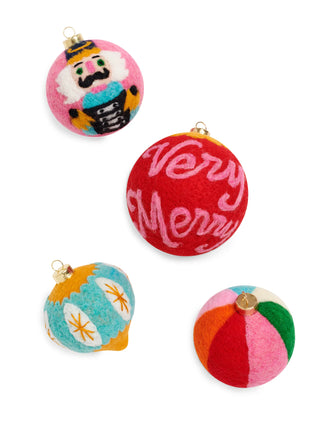 "Very Merry" Assorted Ornaments, Multi