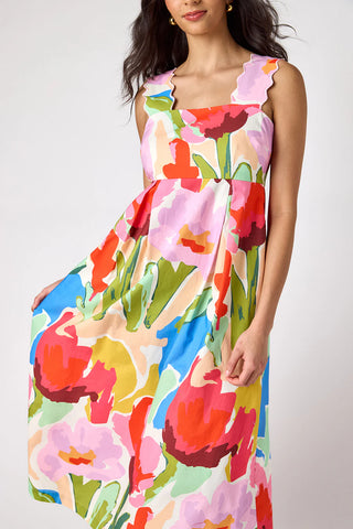 Evie Dress, Painted Petals