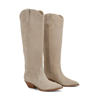 Ander Leather Western Boot, Taupe