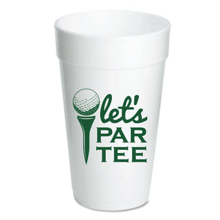 Let's Par Tee Golf Masters To Go Foam Cups , Green