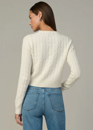 THE CABLE DANI CASHMERE CARDIGAN, Ecru