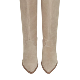 Ander Leather Western Boot, Taupe