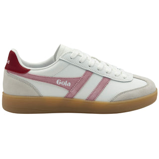 Viper Leather Trainer, White/Candy/Deep Red/Gum