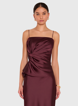 Macy Top, Oxblood