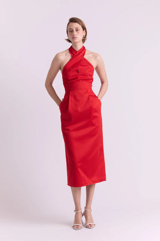 Georgia Dress, Red
