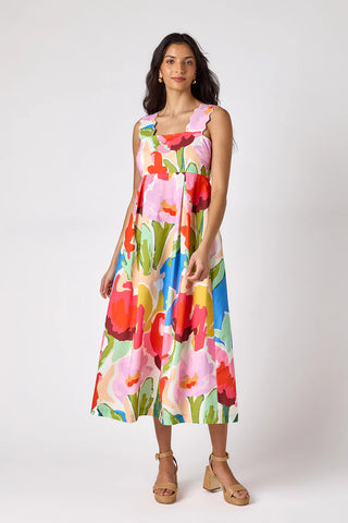 Evie Dress, Painted Petals
