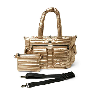 Two Faced Reversible Tote - Pearl Cashmere