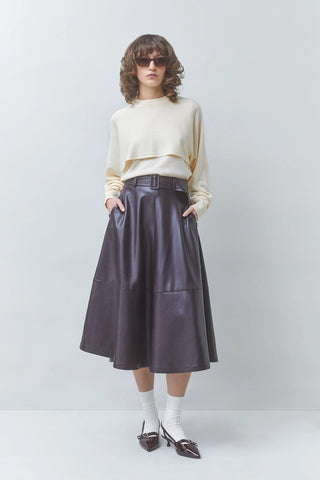 Fleur Skirt, Prune
