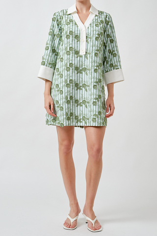 Cece Tunic Dress, Green/White Stripe Green/White Stripe / M Cece Tunic Dress, Green/White Stripe Green/White Stripe / M