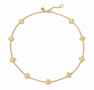 Malta Canterbury Delicate Station Necklace-Gold-OS
