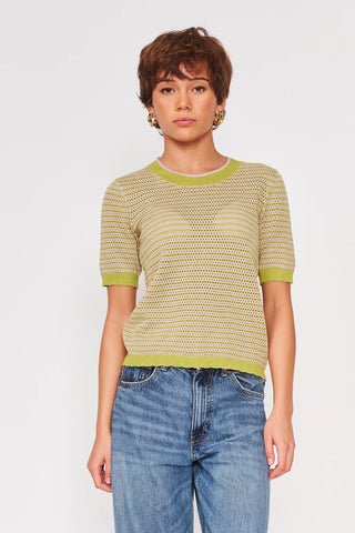 Cora Top, Lavender Lime