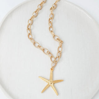 Etched Chain with Star Fish