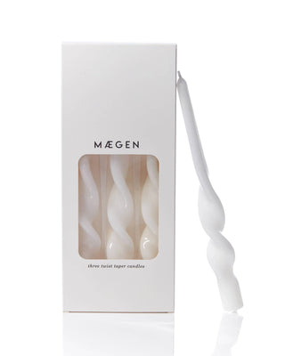 MÆGEN Twist Taper Candles - 3 Pack
