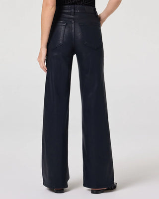 Sasha 32" Wide Leg Jean, Navy Seascape Luxe Coating