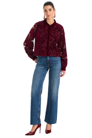 Phoebe Shirt, Oxblood