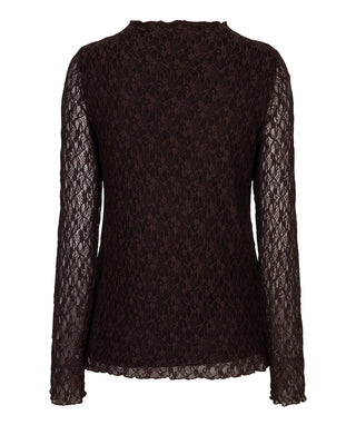 The Alexia Lace Blouse, Cocoa