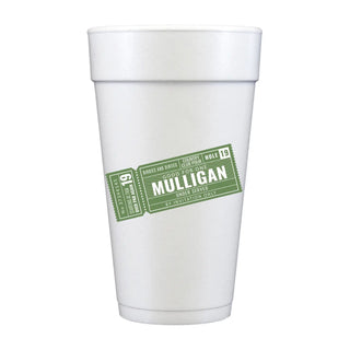Mulligan Full Color Foam Cups, Green