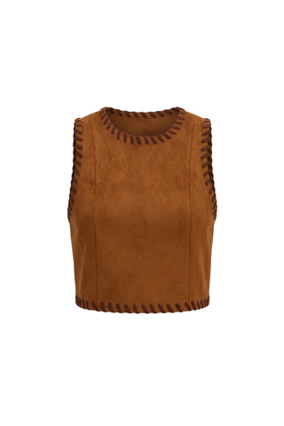 Whipstitch Everly Tank, Chestnut