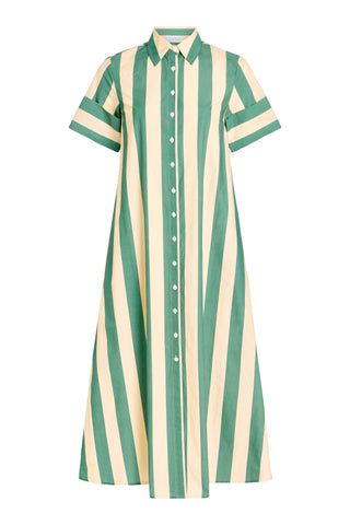 Gibbons Dress, Stone Stripe