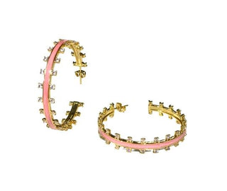 Pink Bradshaw Hoops