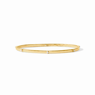Crescent Stone Bangle, Cubic Zirconia