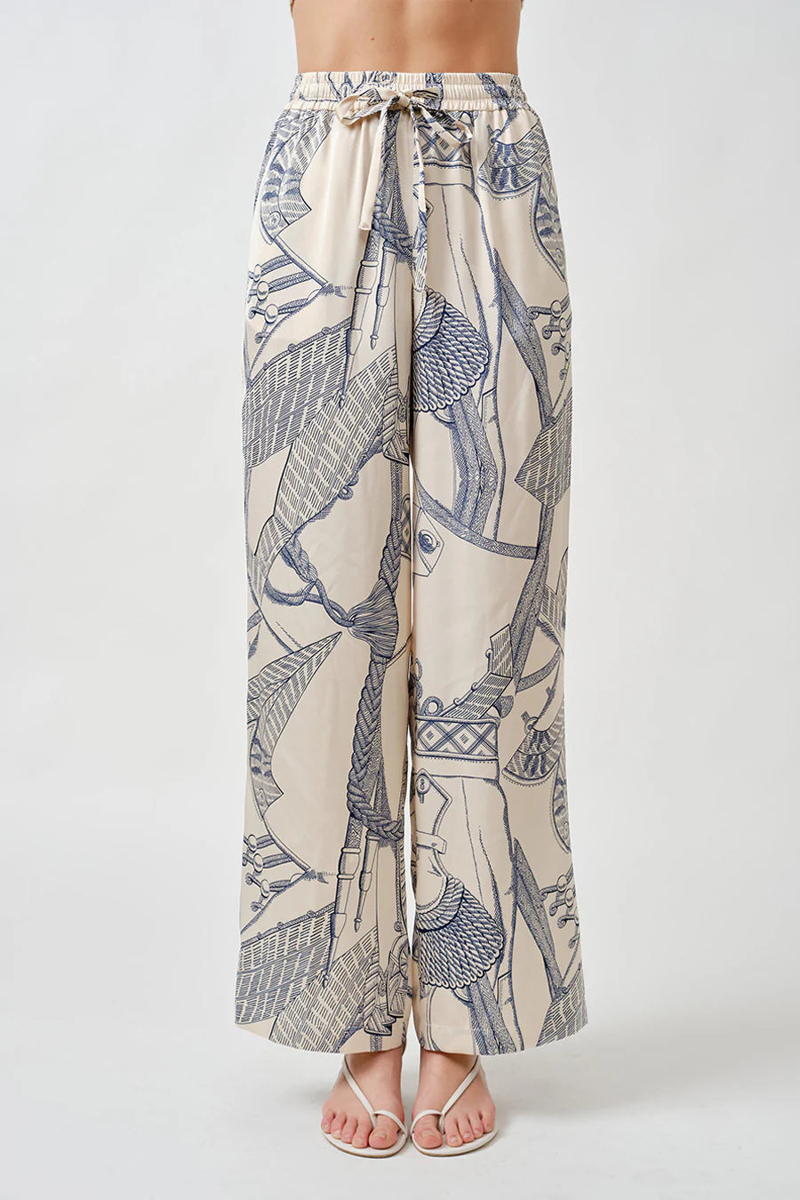 Rope Print Wide Leg Pants, Rope Print – Monkee's of Columbia