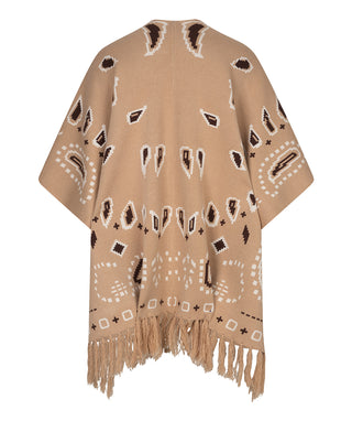 The Out West Poncho  - Sand
