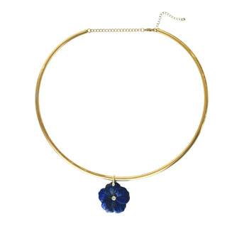 Amalfi Floral Choker, Blue